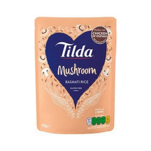 TILDA MUSHROOM BASMATI RICE 250G ( Buy any 2 for ?4.99)
